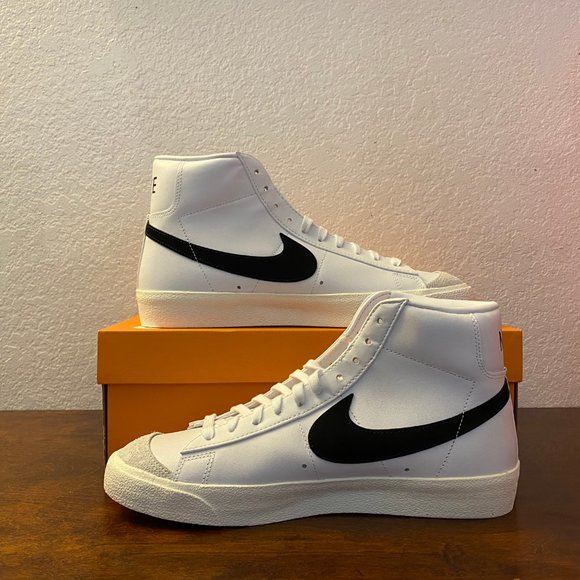 Nike Blazer Mid '77 Vintage White Black Lifestyle Shoes BQ6806-100 Size 10 - Picture 2 of 7